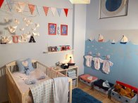 Pokój dziecka w kolorze błękitnym